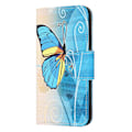 Miniatyrbillede 4 af 5: Til iPhone 15 Pro Max Mobiltelefon Etui Mønsterprint Læder Wallet Stand Telefon Cover Multicolor Style H