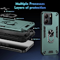 Pikkukuva 4 / 5: Kotelo ZTE Blade A54:lle, jalustalla, PC+TPU-puhelinkuori, tukee magneettista autotelinettä Multicolor Style C