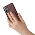 Pikkukuva 5 / 5: Samsung Galaxy S24+ -kotelo, korttipaikat, nahkainen takakansi ja rengastuki Multicolor Style B
