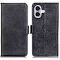 Pikkukuva 1 / 5: iPhone 16 Plus -kotelo PU-nahkainen lompakkokotelo sivumagneettilukolla - Multicolor Black