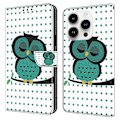 Miniatyrbild 1 av 5: För iPhone 15 Pro Fodral 3D Mönstertryck Läder Plånboksfodral Multicolor Style L