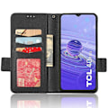 Miniatyrbillede 2 af 5: Læder Smartphone Etui til TCL 40R 5G, Dobbelt Magnetisk Lås Flip Wallet Stand Telefon Cover Multicolor Style B