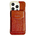 Pikkukuva 1 / 5: DENIOR iPhone 16 Pro Max magneettikotelo aitoa lehmännahkaa, PC-jalusta ja korttipaikka Multicolor Style A