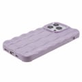 Miniatyrbild 4 av 5: För Iphone 14 Pro 3d Stripes Pattern Phone case Flexibelt Tpu Stötsäkert cover Purple