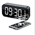 Miniatyrbillede 1 af 2: Multifunktionel LED Digital Vækkeur, Bluetooth Højttaler, Natbord/Skrivebord Lysende Elektronisk Musikboks black
