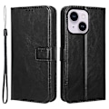 Miniatyrbillede 1 af 5: Telefoncover til iPhone 15 Plus Cover Crazy Horse Tekstur Læder Wallet Stand Shell Multicolor Style A