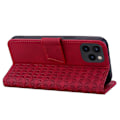 Miniatyrbild 4 av 5: För iPhone 15 Pro Fodral PU Läder Präglat Ställ Plånbok Telefonskal Multicolor Style C