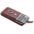 Miniatyrbillede 4 af 5: Kortlommer Læder Bagcover med Ringstøtteben til iPhone 15 Plus/14 Plus Multicolor Style E