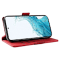 Miniatyrbillede 3 af 5: YIKATU YK-005 Til Samsung Galaxy S21 FE 5G Stand Wallet Case Hud-berørings Læder Telefon Cover Multicolor Style H