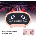 Miniatyrbild 5 av 5: Digital väckarklocka högtalare, Cartoon Cat väckarklocka med temperaturdisplay, dubbel väckarklocka, bluetooth högtalare, radio, handsfree samtal för sovrum av
