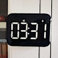 Miniatyrbillede 4 af 5: Genopladelig Stor Skærm LED LCD Elektronisk Timer Påmindelse Vækkeur Køkken Bage Nedtællingstimer White