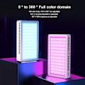 Pikkukuva 4 / 5: PB25R Videoneuvottelu Suoratoisto Kannettava RGB LED-valo Selfie-valokuvaus Taskuvalaisin