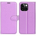 Pikkukuva 1 / 5: Puhelinlaukku jalustalla iPhone 15 Plus -puhelimelle, PU-nahkainen lompakkokotelo Multicolor Style H