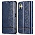 Pikkukuva 1 / 5: AZNS Samsung Galaxy A06 -kotelo, lehmännahkajäljitelmä PU-nahkainen lompakkokotelo - Vihreä Multicolor Blue