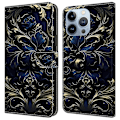 Miniatyrbillede 1 af 5: PU læder flip cover til iPhone 16 Pro Max med ståfunktion Multicolor Style A
