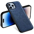 Miniatyrbild 2 av 5: Mobilskal för iPhone 15 Pro Max Fodral PU Läderbelagd TPU+PC Smartphone Skal Multicolor Style C