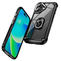 Miniatyrbild 2 av 5: Skal till iPhone 16 Plus med linsskydd i legering, PC+TPU, stativ Multicolor Style G