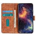 Miniatyrbillede 3 af 5: KHAZNEH Læder Wallet Mobiltelefon Cover til Samsung Galaxy A15 4G (Retro Tekstur) Multicolor Style D