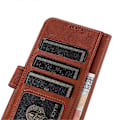 Miniatyrbillede 4 af 5: Til Samsung Galaxy A05 4G Etui Ko Læder Tekstur Anti-Ridse Læder Telefon Stand Cover Wallet Multicolor Style D