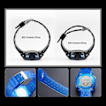 Miniatyrbillede 3 af 5: Skmei 1451 LED Digitalt Elektronisk Børneur White Shell Blue Circle