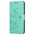 Pikkukuva 4 / 5: Samsung Galaxy S23 FE PU-nahkakukkaro puhelinkotelo perhos- ja kukkaprintillä, jalustalla Multicolor Style G