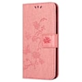 Miniatyrbillede 4 af 5: PU Læder Wallet Telefon Cover med Sommerfugl Blomsterprint og Støttefunktion til Samsung Galaxy S23 FE Multicolor Style H