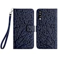 Miniatyrbillede 1 af 5: Læderetui med pung til Samsung Galaxy A70, præget læder telefoncover Multicolor Style A