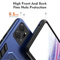 Pikkukuva 2 / 5: Honor X7a 4G Piilotettu Jalusta Puhelinkotelo TPU+PC Takakuori Sormirenkaalla ja Hihnalla Multicolor Style D