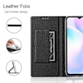 Pikkukuva 3 / 5: VILI DMX -sarjan korttipidike, nahkainen suojakotelo jalustalla Xiaomi Redmi Note 10 5G/Poco -puhelimelle