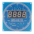 Miniatyrbild 3 av 5: Gör-det-själv roterande elektronisk klocka Kit Elektronisk krets Basic Experimental Kit LED Display Väckarklocka Blue