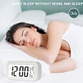 Miniatyrbillede 3 af 4: Digitalt Vækkeur Stort LED Display Snooze Ur Natlys Funktion Med Temperatur Kalender, Bedste Ur Til Soveværelse Hjemmekontor Køkken