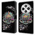 Miniatyrbillede 1 af 5: TPU+PU Læder Flip Telefon Cover Til Xiaomi Redmi 14C 4G/14R 5G/Poco C75 4G Mønster Printet Multicolor Style C