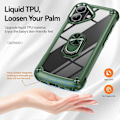 Miniatyrbild 3 av 5: Skal till iPhone 16 Plus med linsskydd i legering, PC+TPU, stativ Multicolor Style F