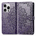 Miniatyrbillede 1 af 5: Til iPhone 16 Pro Max Wallet Case Mandala Blomst Læder Telefon Cover Stativ View-Grøn Multicolor Purple