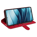 Miniatyrbillede 3 af 5: Til Xiaomi Redmi Note 14 5G Wallet Case Crazy Horse Tekstur Stand Læder Telefon Cover Multicolor Style A