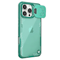 Pikkukuva 1 / 5: NILLKIN Iceblade Prop iPhone 16 Pro -kotelolle PC+TPU puhelinkuori linssisuojalla ja jalustalla- Multicolor Green