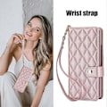 Miniatyrbillede 5 af 5: ZD 028 Stødsikkert etui til Samsung Galaxy Z Fold4 5G PC+PU Læder Wallet Telefoncover med stropper