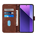 Miniatyrbild 2 av 5: YB Imprinting Series-1 Fodral för Xiaomi Redmi Note 13 Pro+ 5G Plånbok Läder Linjemönster Telefonskal Multicolor Style B