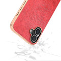 Pikkukuva 4 / 5: iPhone 16 Plus -kotelo, galvanointi, puhelinkuori, lehmännahkakuvio, PU+TPU-suojakotelo Multicolor Style C