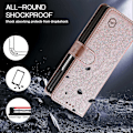Miniatyrbild 5 av 5: Skal för Samsung Galaxy Z Fold5 5G, enfärgat skyddande fodral PU-läder plånboksfodral Multicolor Style D