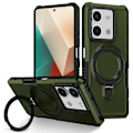 Pikkukuva 1 / 5: Xiaomi Redmi Note 13 5G -puhelimen kotelo, jossa sormuspidike ja jalusta, TPU+PC-puhelinkuori Multicolor Style G