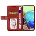 Miniatyrbillede 2 af 5: Til Samsung Galaxy A05s 4G Etui PU Læder Y-formet Linje Præget Wallet Telefon Cover Multicolor Style D