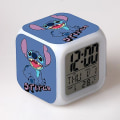 Miniatyrbild 1 av 2: Stitch Väckarklocka Stitch Barnpresent Färgbyte Fyrkantig väckarklocka Julklapp Flera typer style 3