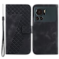 Pikkukuva 1 / 5: Infinix Note 12 Vip 4g Tpu+pu Nahkainen Puhelinkotelo Jalustalla, Kuvioitu Lompakkokotelo Black
