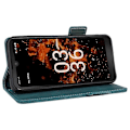 Miniatyrbillede 3 af 5: Til Orbic Fun+ 4G Etui Mobiltelefon Cover Stødsikkert PU Læder Wallet Stand Shell- Multicolor Blue