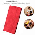 Miniatyrbillede 5 af 5: YX0030 PU Læder Wallet Case med Præget Stander Flip Telefon Cover til Samsung Galaxy S23 FE Multicolor Style B