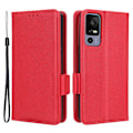 Miniatyrbillede 1 af 5: Læder Smartphone Etui til TCL 40R 5G, Dobbelt Magnetisk Lås Flip Wallet Stand Telefon Cover Multicolor Style D