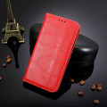 Miniatyrbilde 5 av 5: For Nokia G11 Plus 4g Auto Lukkende Magnetisk Retro Pu Lær Lommebok Etui Stativ Funksjon Telefon Shell Deksel Red