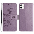 Miniatyrbillede 1 af 5: Til Samsung Galaxy A05 4G Etui Præget PU Læder Wallet Foldbart Stativ Telefon Cover Multicolor Style C