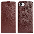 Pikkukuva 1 / 5: iPhone 16e -kotelo korttipaikoilla, pystysuuntainen läppä, nahkainen puhelinkotelo - musta Multicolor Brown